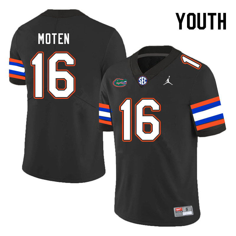 Youth #16 R.J. Moten Florida Gators College Football Jerseys Stitched Sale-Black - Click Image to Close